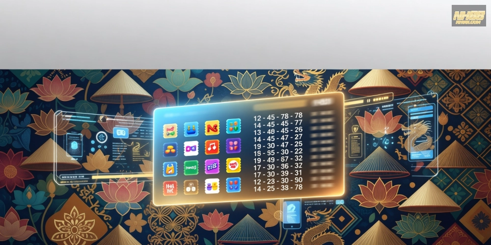 Minh họa khái niệm xổ số miền trung nh88 với giao diện hiện đại và các giải thưởng hấp dẫn